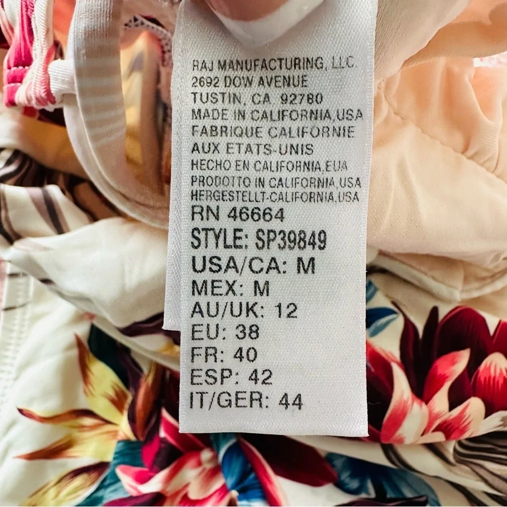Splendid Crisscross One-Piece Swimsuit Off Tropic Cream Size M | Chic Resortwear